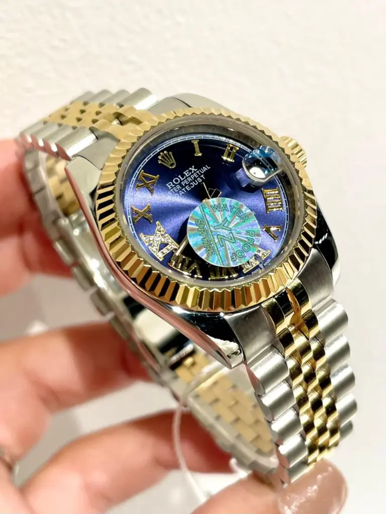 Rolex Datejust watches with blue34