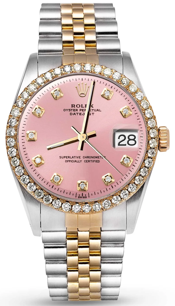 Rolex Datejust 36mm with a pink-87