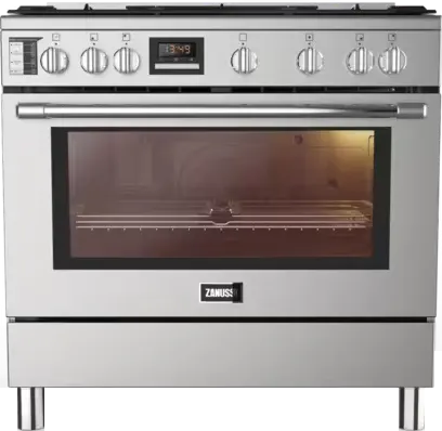 بوتاجاز زانوسي تيست ماكس، بوتجاز 5 شعله، 90× 60 سم، أمان كامل، ديجيتال، قلاية هواء، أستانلس، ZCG97326XA