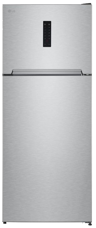 ثلاجه ال جي، ثلاجة بابين، نوفروست، 401 لتر، شاشة ديجيتال، سيلفر، GTF402SVAN