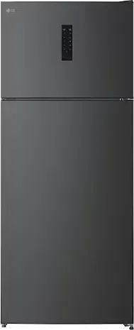 ثلاجه ال جي تركي، ثلاجة بابين، نوفروست، 523 لتر، انفرتر، اسود، GTF522PSAN