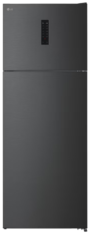 ثلاجه ال جي تركي، ثلاجة بابين، نوفروست، 450 لتر، شاشة ديجيتال، تكنولوجيا الأنفرتر، أسود، GTF452SSAN