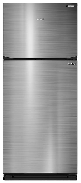 ثلاجه تورنيدو، ثلاجة بابين، نوفرست، 450 لتر، 2 باب، تكنولوجيا الأنفرتر، ستانلس غامق، RF-580TV-DST