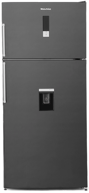 ثلاجة وايت بوينت نوفرست ، 582 لتر ، 2 باب ، شاشة ديجتال ، حنفيه مياة ، أسود ، WPR643DWDVB