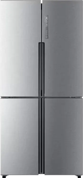 ثلاجة هاير نوفروست، 502 لتر، 4 باب، انفرتر، شاشة ديجيتال، فضي ايونكس، HRF-550TDPD