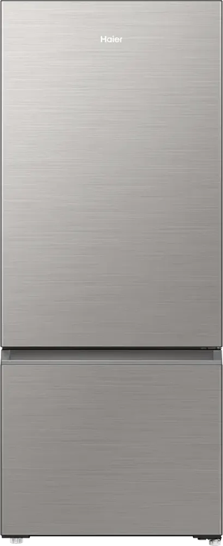 ثلاجة هاير كومبي، نوفروست، 433 لتر، 2 باب، انفرتر، فريزر سفلي، فضي، HRF-460BMSM
