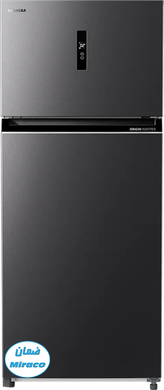 ثلاجة توشيبا، ثلاجة بابين، نوفروست، 535 لتر، تحكم ديجيتال، انفرتر، رمادى، GR-RT702WE-PMN (06) (بضمان ميراكو )