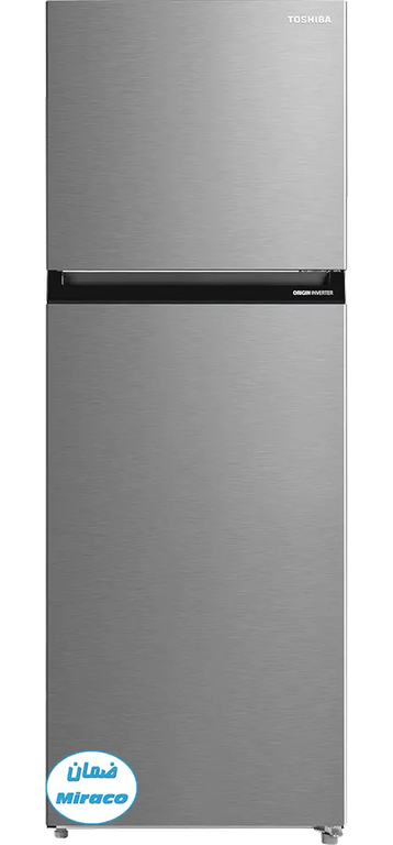 ثلاجة توشيبا، ثلاجة بابين، نوفروست=، 411 لتر، انفرتر، فلتر بيور بايو، لون سيلفر، GR-RT558WE-PMN(57) ( ضمان ميراكو )