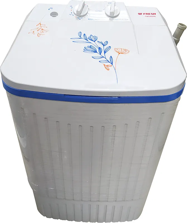 غسالة اطفال فريش 4 كيلو غسالة نصف اتوماتيك ،حوض واحد ،جسم بلاستيكي ، أبيض، FWS400NA