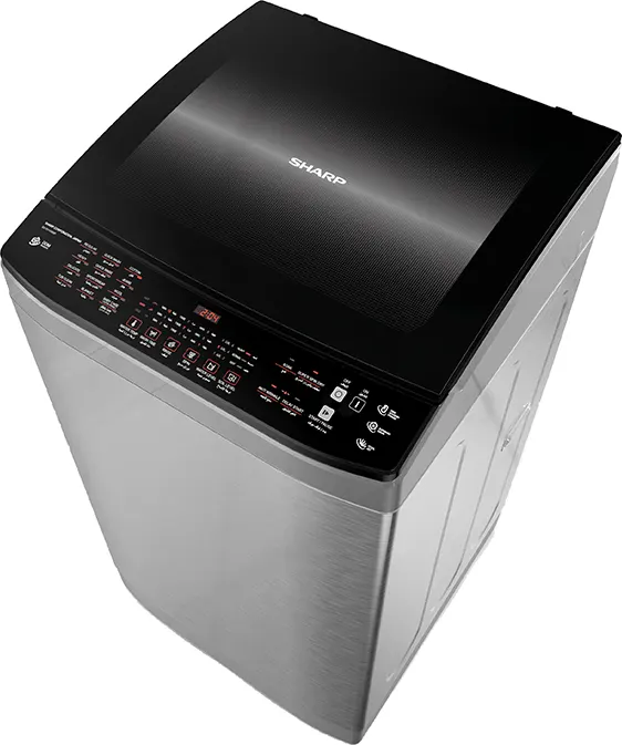 غسالة شارب فوق اوتوماتيك تحميل علوي، 11 كجم، انفرتر، طلمبة، استانلس، ES-TD11GSSP