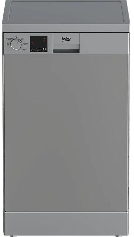 غساله اطباق بيكو 10 افراد، 45 سم، 5 برامج، شاشة ديجيتال، فضي، DVS05020S