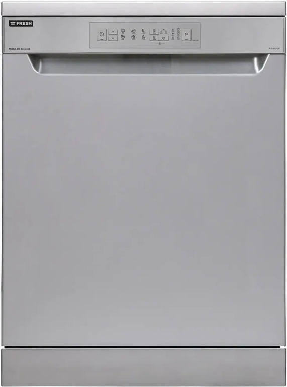 غسالة أطباق فريش 12 فرد، 6 برامج، 60 سم، فضي، A15-60-SR