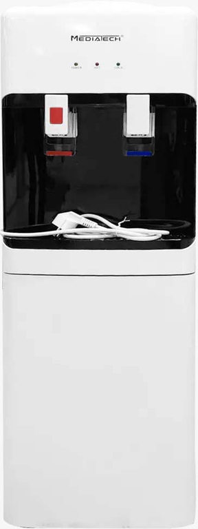 مبرد مياه ميديا تك، 2 حنفية (بارد + ساخن)، تحميل علوي، كابينة، أبيض، MT-WD2526