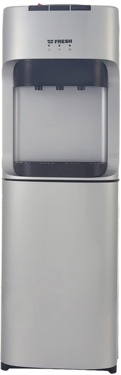 مبرد مياه فريش، 3 حنفية (ساخن + بارد + عادي)، تحميل علوي، ثلاجة مدمجة، فضي، FW-16BRS