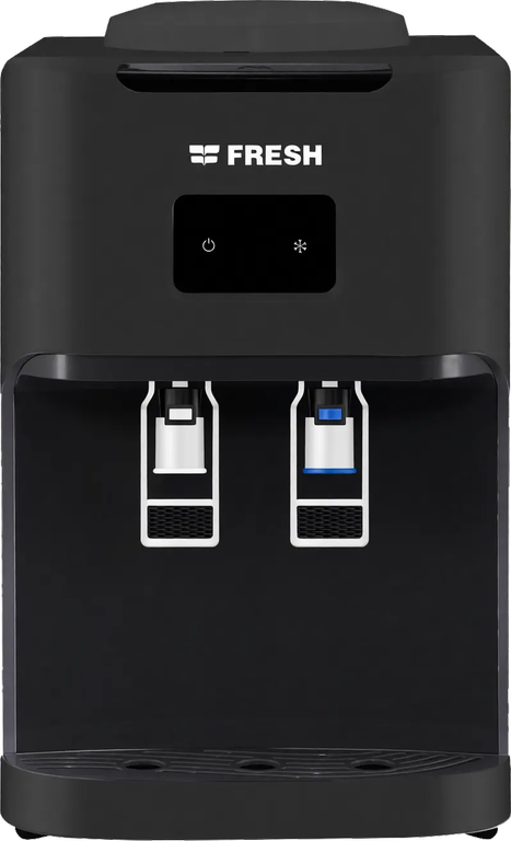 مبرد مياه مكتبي فريش ، 2 حنفية ( بارد - فاتر) ، تحميل علوي ، أسود ، FW-17VDB