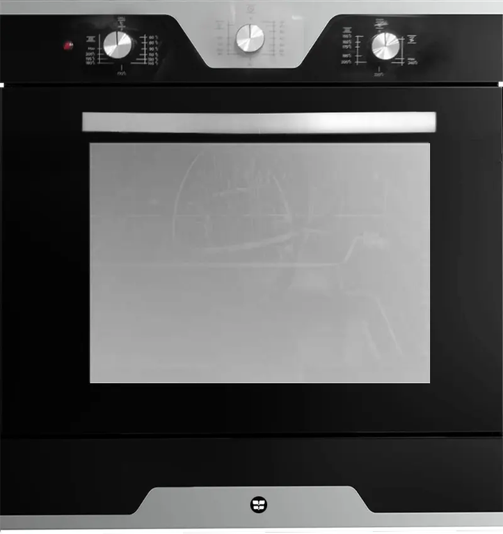 فرن فريش بلت ان، 60 سم، غاز وكهرباء، 56 لتر، شواية، اسود ، Fresh500009658