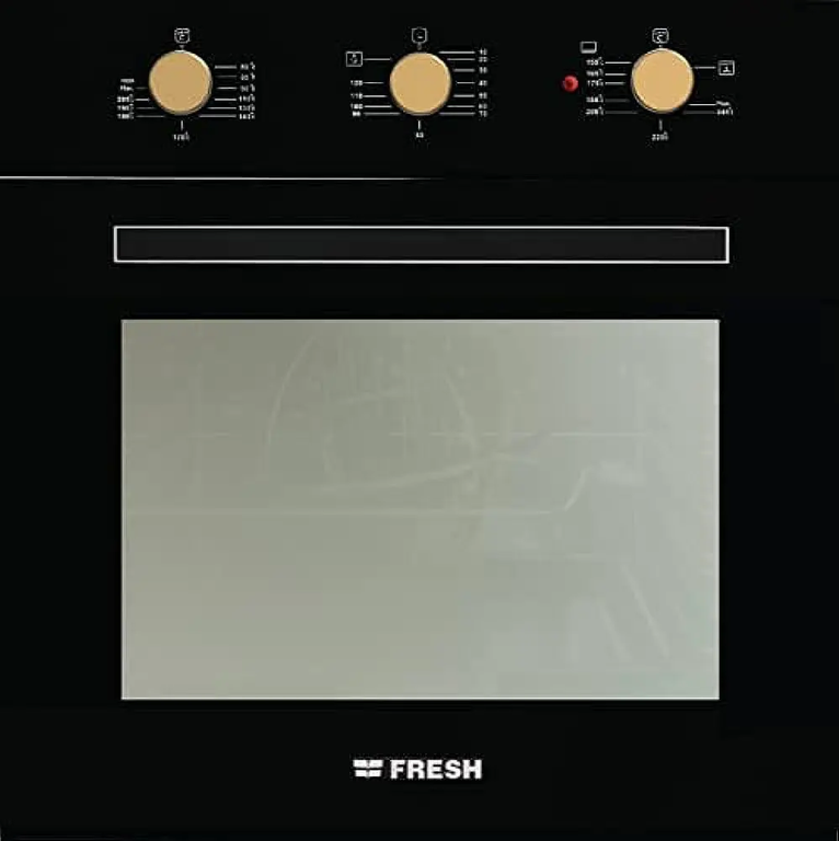 فرن فريش بلت ان 60 سم، غاز - كهرباء، 56 لتر، شواية، أسود، 500009640 