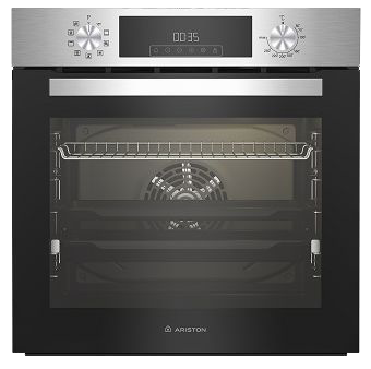 فرن بلت ان اريستون تركى ، 60 سم ، 72 لتر ، كهرباء ، شاشة ديجيتال ، مروحة تبريد ، شواية ، استانلس ستيل ، أسود ، AROE 6R253H XNA