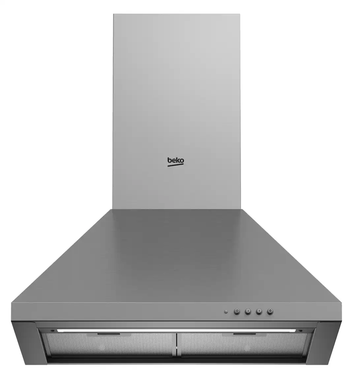 شفاط بيكو بلت ان هرمي ، 60 سم ، 3 سرعات ، سيلفر ، CWB6441XN