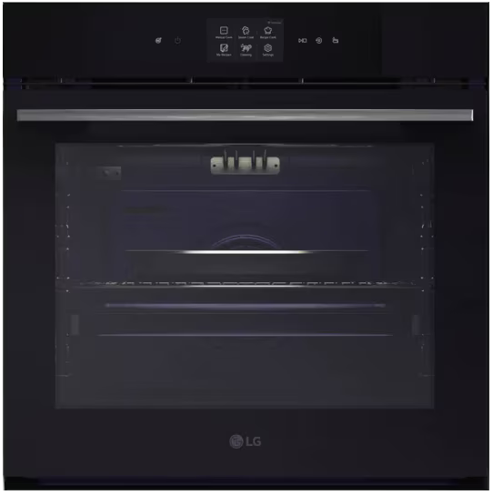 فرن بلت ان ال جي انستا فيو، 60 سم، كهرباء، 76 لتر، شاشة ديجيتال، مروحة، أسود × فضي، كوري، WSED7667M