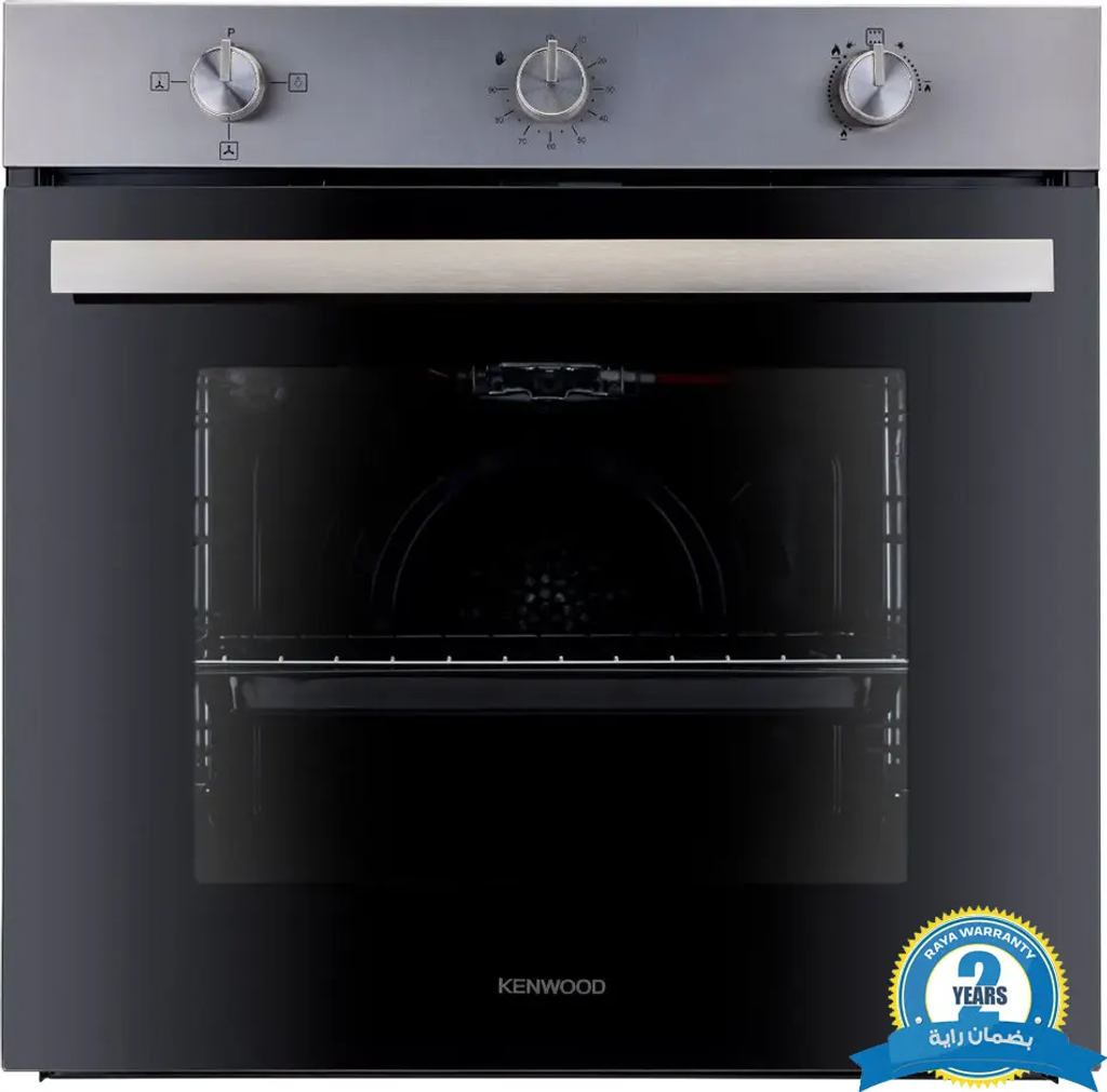 فرن بلت ان كينود ، 60 سم ، غاز ، 71 لتر ، مروحة ، شواية ، أسود * سيلفر ، بضمان راية , OVG60.000SS
