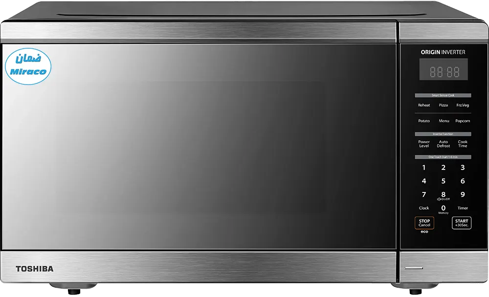 ميكروويف توشيبا سولو، 1200 وات، 45 لتر، انفرتر، ديجيتال، أسود، ML3-EM45PFI(MB) ( ضمان ميراكو)