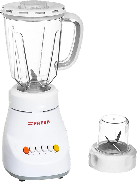 خلاط كهربائي فريش الشبح، 360 وات، دورق 1.5 لتر، مطحنة واحدة ، لون أبيض