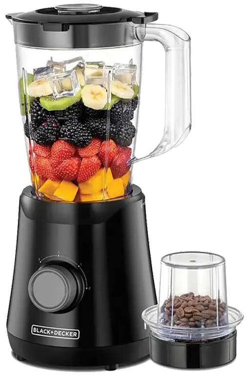 خلاط بلاك اند ديكر، 500 وات ،1.5 لتر ،سرعتين ، اسود ،BX530 ، بضمان انسيا