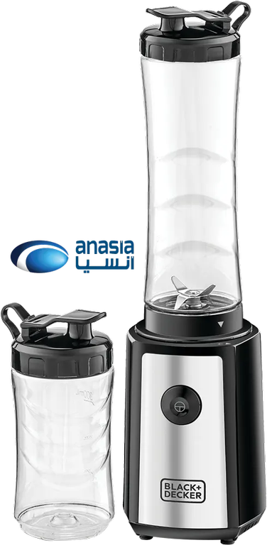 خلاط كهربائي بلاك اند ديكر رياضى سموزي 300 وات، 550 ملي، اسود، موديل SBX300