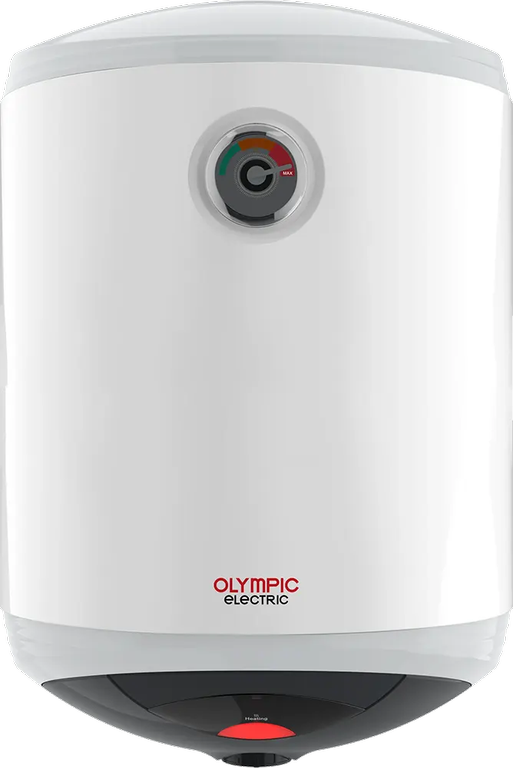 سخان مياه كهرباء اولمبيك هيرو 50 لتر، مؤشر، أبيض