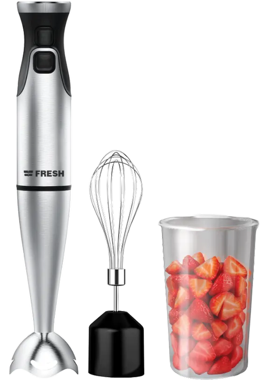 هاند بلندر فريش، 1000 وات، كوب 600 مللي، سرعات متعددة، شفرات استانلس، فضي، HB1000N كود 20638