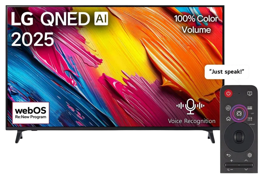 شاشة سمارت ال جي ، 65 بوصة ، تقنية QNED ، بدقة 4K ، ريموت ماجيك ، ريسيفر داخلى ، 65QNED70A6A
