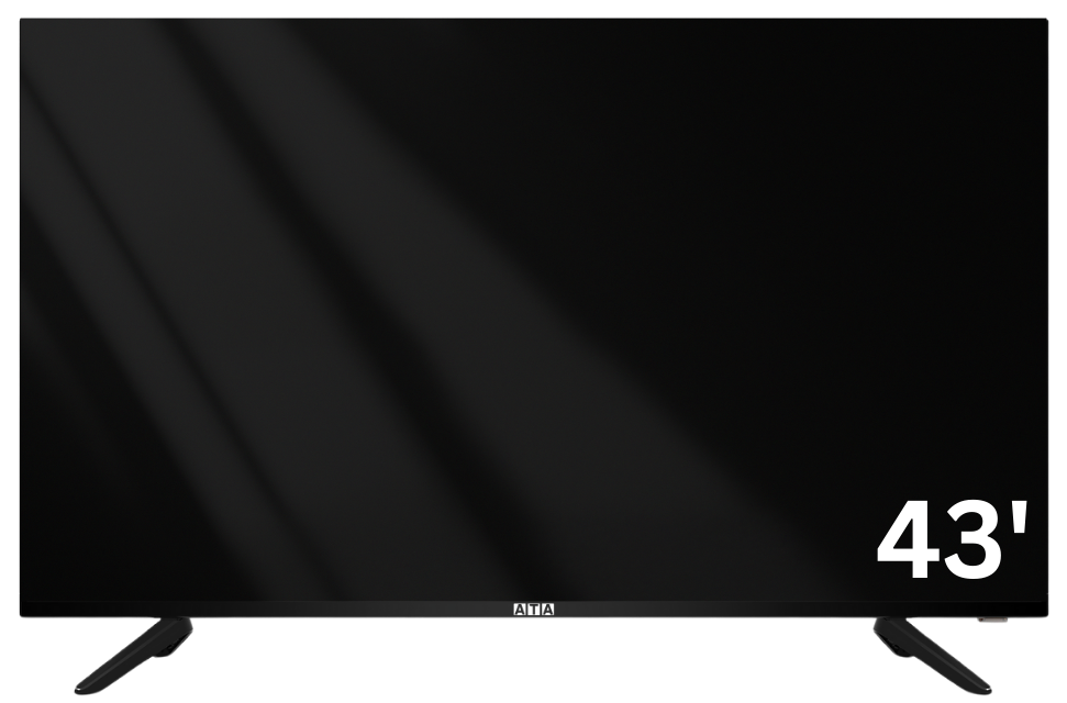 شاشة ايه تي ايه FHD عاده 43 بوصة بدون فريم – ATA43FLN
