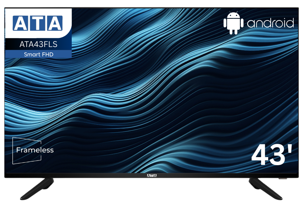 ATA43FLS - FHD شاشة ايه تي ايه سمارت ٤٣ بوصة بدون اطار
