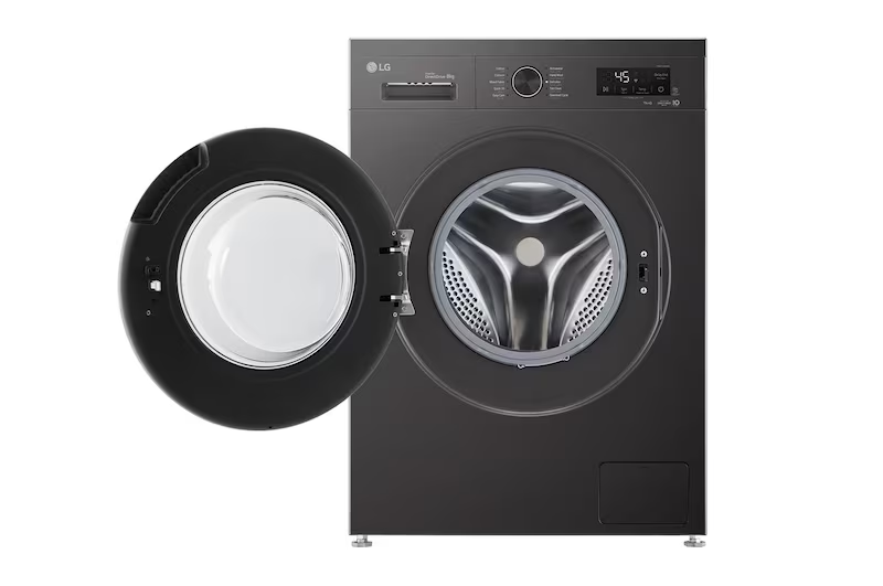 غسالة ملابس فول اوتوماتيك ال جي ، تحميل أمامي ، 8 كيلو ، 1400 لفة- دقيقة ، شاشة ديجيتال ، تكنولوجيا الأنفرتر، أسود ، F4Y2TYGYZ
