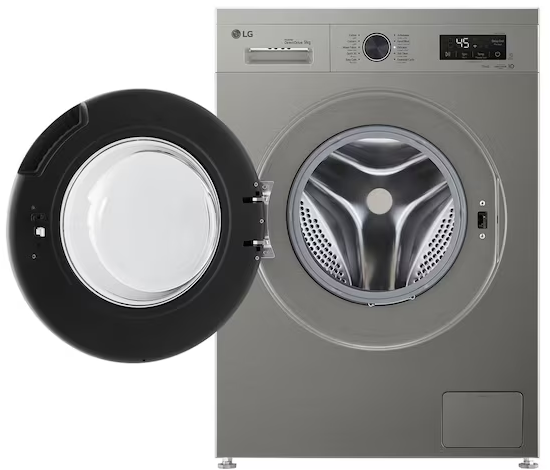 غسالة ال جي فول اوتوماتيك، 9 كيلو، 1400 لفة، شاشة ديجيتال، واي فاي، انفرتر، فضى، F4Y2VYGYP
