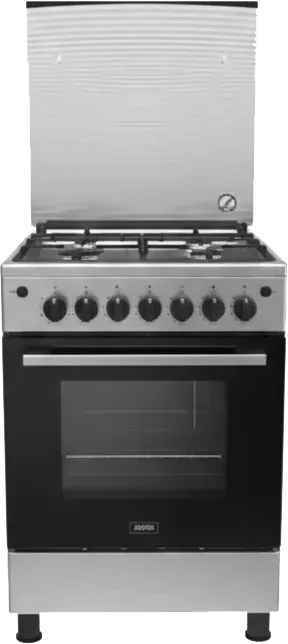 بوتجاز زانوسي ، 4 شعله ، 60-60 ، ستيل بلاس ، امان كامل ، ستانلس ستيل ، CG622A6XB ، كود 573
