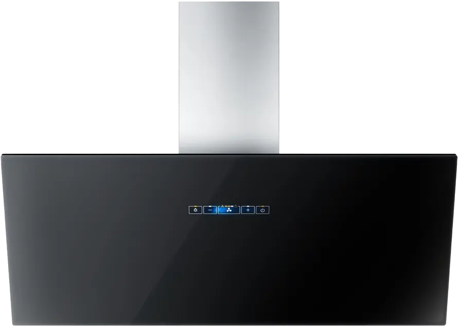 شفاط فريش بلت ان ميلان مسطح ،90 سم، 3 سرعات، مدخنة، زجاج، أسود ، FHE9017
