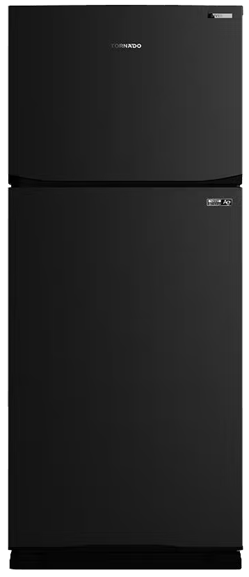 ثلاجه تورنيدو، ثلاجة بابين، نوفرست، 450 لتر، تقنية انفرتر، أسود، RF-580TV-BK
