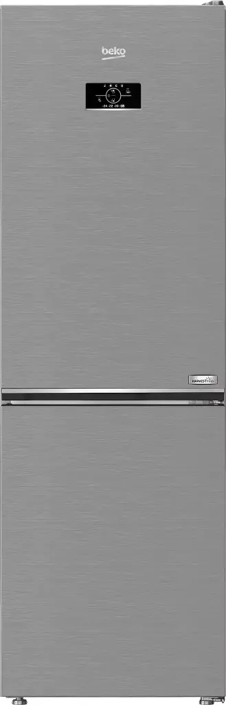 ثلاجة بيكو، نوفروست كومبي، 367 لتر، 2 باب، شاشة ديجيتال، فضي - RCNE367E30ZXB
