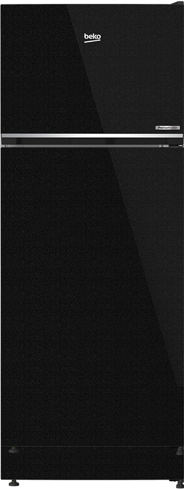 ثلاجة بيكو نوفروست ، سعة 390 لتر ، 2 باب ، إضائة ليد ، أسود ، RDNE420KDB