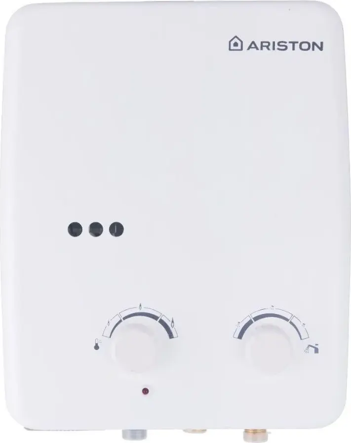 سخان مياه غاز أريستون، 6 لتر، غاز انبوبة، أبيض
