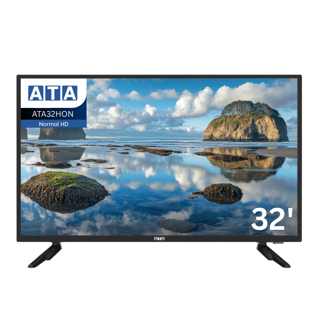 شاشة ايه تي ايه HD LED عاده 32 بوصة بفريم – ATA32HON

