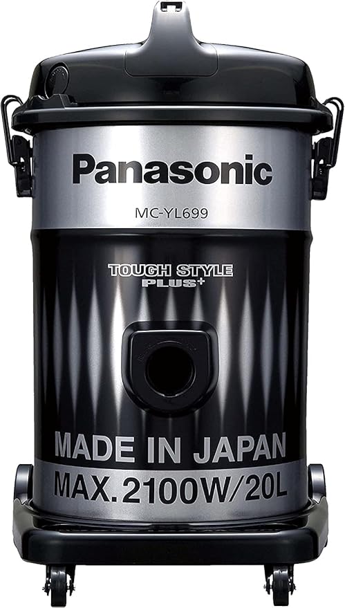 مكنسه باناسونيك برميل، مكنسه كهربا، 2100 وات، 20 لتر، أسود، MC-YL699A
