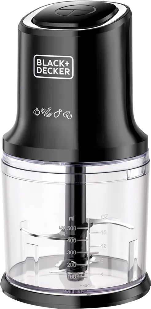 كبة خضروات وفاكهة بلاك اند ديكر 500 وات، 0.9 لتر، اسود، FC500J