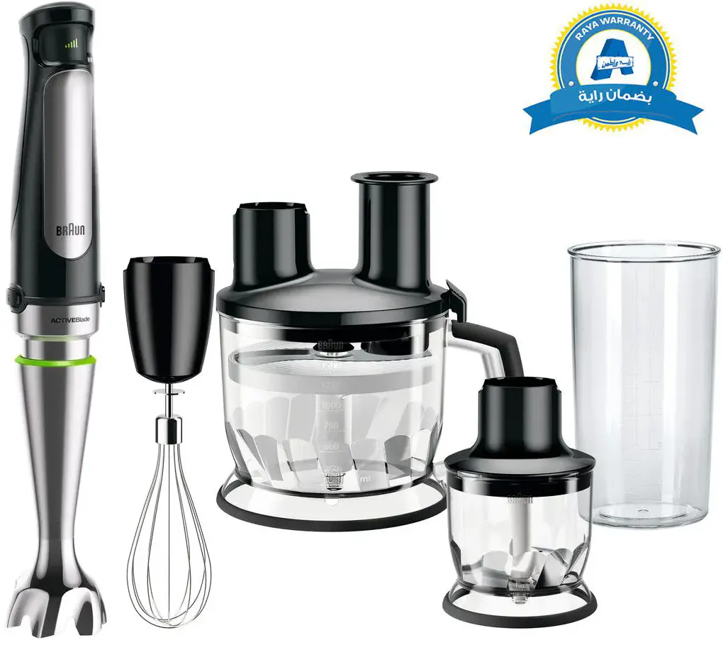 هاند بلندر براون مالتي كويك 7، 1000 وات، 600 مللي، مزود بملحقات متعددة، أسود ،MQ7085x