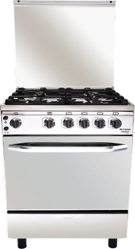 [بوتاجاز فريش هاي كاست، بوتاجاز 4 شعله، 60*60 سم، مروحة، فضي] بوتاجاز فريش هاي كاست، بوتاجاز 4 شعله، 60*60 سم، مروحة، فضي