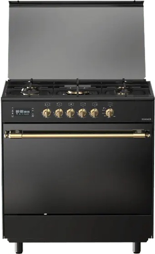 [بوتاجاز فريش هامر روستيك، بوتاجاز 5 شعله، 90×60 سم، شاشة تاتش ديجيتال، مروحة تبريد، أمان كامل، أسود] بوتاجاز فريش هامر روستيك، بوتاجاز 5 شعله، 90×60 سم، شاشة تاتش ديجيتال، مروحة تبريد، أمان كامل، أسود