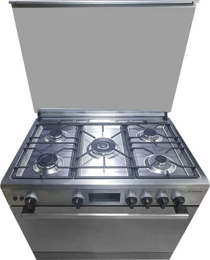 [بوتاجاز اريستون، بوتجاز 5 شعله، 90 سم، شاشة ديجيتال، حاملات زهر، أمان تام، استانلس ستيل، ARR9GGF33229XNA] بوتاجاز اريستون، بوتجاز 5 شعله، 90 سم، شاشة ديجيتال، حاملات زهر، أمان تام، استانلس ستيل، ARR9GGF33229XNA