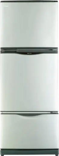 [ثلاجة توشيبا نوفروست، 351 لتر، 3 باب، فضي، GR-EFV45-S] ثلاجة توشيبا نوفروست، 351 لتر، 3 باب، فضي، GR-EFV45-S